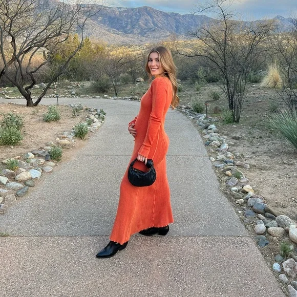 Free people waffle knit dress